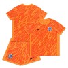 Maglia da Calcio Portiere Inghilterra Orange Version Euro 2024 per Bambino